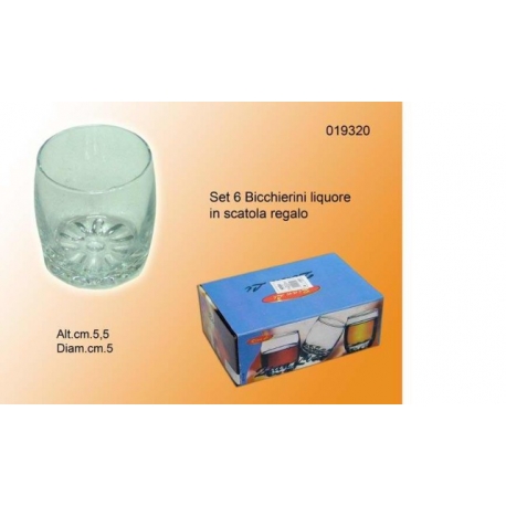 SET.6 BICCHIERI LIQUORE G.