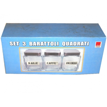 SET.BARATTOLI VETRO X 3 11,5X15