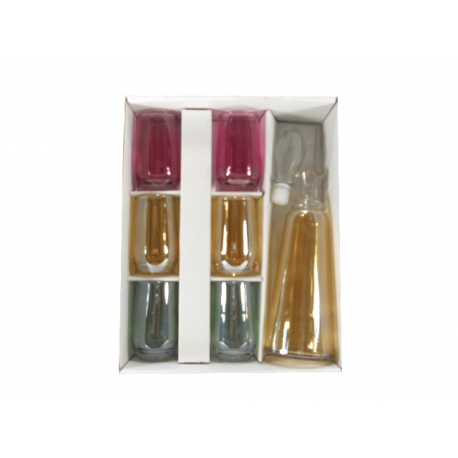 SET.LIQUORE 7 PZ. ARCOBALENO