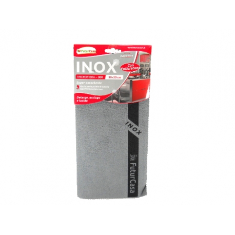 PANNO MICROFIBRA INOX DELUXE30X30 CM