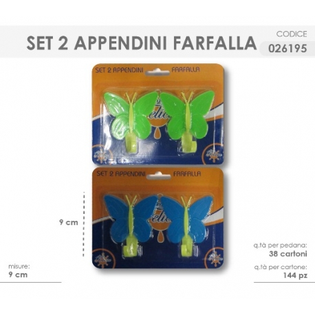 APPENDINI FARFALLA 2 PZ. DG
