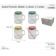 BARATTOLO 400ML.10.5X7. C/MAN.C/CANN.
