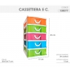 CASSETTIERA 5 CASS.25x12x17 CM