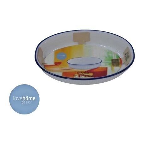 LOVEHOME TEGLIA OVALE BORDOBLU CM.27x18x4,9 KL.