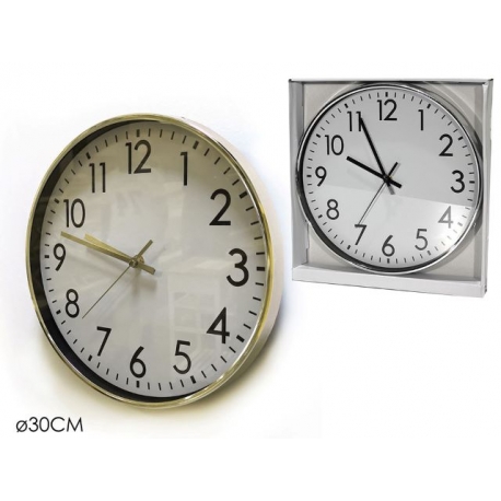 OROLOGIO A MURO 30CM 2ASS