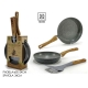 PADELLE WOODLINE SET 2 PZ. 20/24CM.
