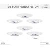PIATTI FONDO FESTON 21CM 6 PZ.