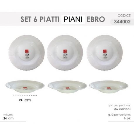 PIATTO BORMIOLI PIANO X 6
