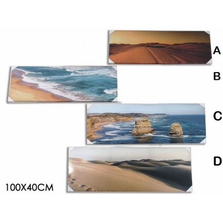 QUADRO 100x40CM PAESAGGIO4ASS.