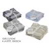 SET 4 LAVETTE 30X30CMJACQU.4ASS
