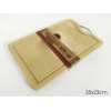 TAGLIERE LEGNO 35X23 C/MANICO ACCIAIO