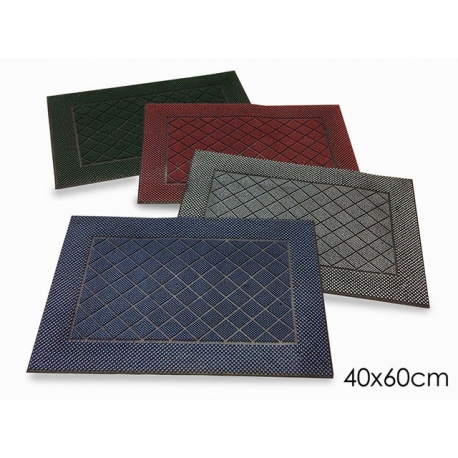 TAPPETO GOMMA ROMBI 40X60CM100%GOMMA