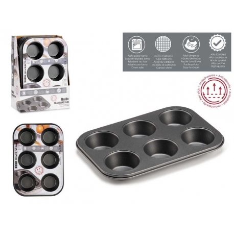 TEGLIA MUFFIN 6 P. 27x19x3CM