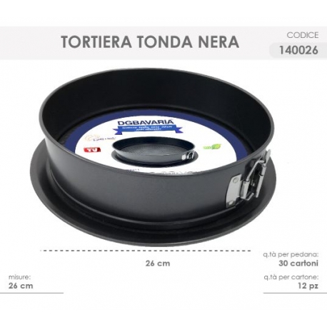 TORTIERA TONDA 26CM C/CERN.