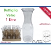 BOTTIGLIA CARAFFA VETRO 1000ML.