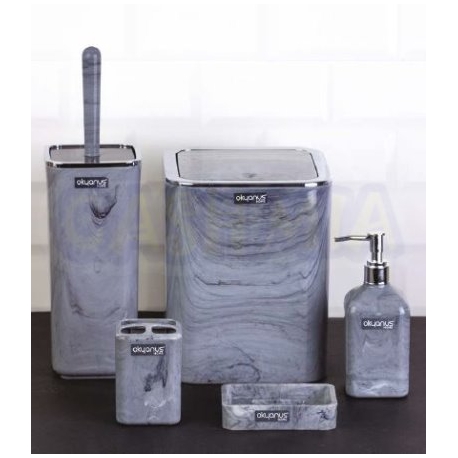 UNIQUE SET BAGNO 5 PZ EFETTO MARMO