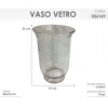 VASO VETRO FIORI 25.5x15 CM