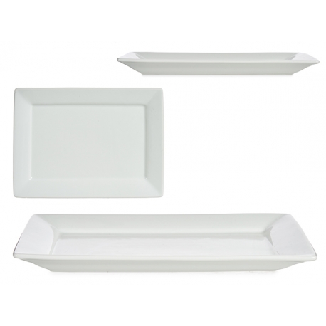 VASSOIO PORCELLANA RETTANG.36,5 x 26 x 3
