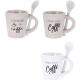 AD TREND TAZZA MUG C/CUCCH.CERAMICA 3 PZ.