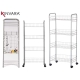 CARRELLO 4 PIANI METALL.C/RUOTE