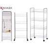 CARRELLO 4 PIANI METALL.C/RUOTE