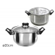 CASSERUOLA ACC.C/COP. Ø20X11.5 "STILE MEDITERRANEO"