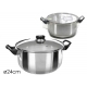 CASSERUOLA ACC.C/COP. Ø24X13.5 "STILE MEDITERRANEO"