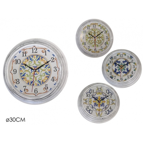 OROLOGIO DA MURO Ø30CM"LINEA MEDITERRANEA"