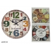 OROLOGIO IN MDF 34 CM 3 ASS