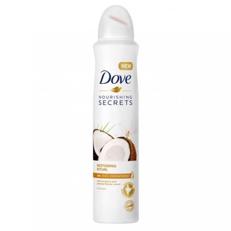 DEO.DOVE COCCO SP.250 ML.