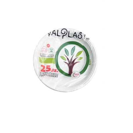 VALPLAST PIATTI FRUTTA 25 PZ.RIUTILIZZABILI