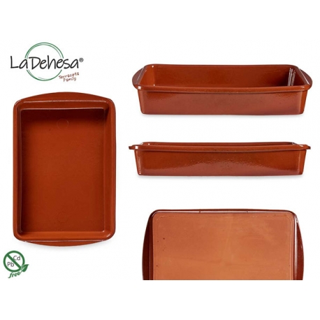 VASSOIO RETTANGOLARE 32 X 23CM. TERRACOTTA