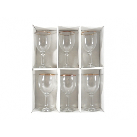 CALICE MONACO x 6 FILO ORO 10 CM.