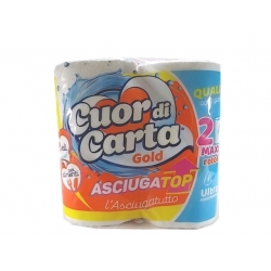 ASCIUG.CUOR DI CARTA "GOLD"2 ROT.