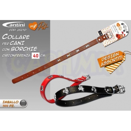 CANTINI COLLARE CON BORCHIE 40 CM