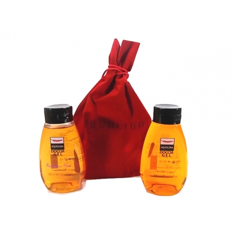 CONF.AQUOLINA SACCO ROSSO+2GEL DOCCIA 300ML