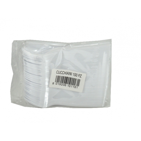 CUCCHIAINI PLASTICA 100 PZ