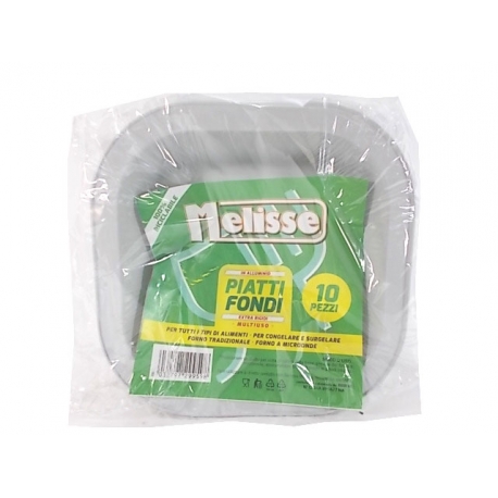 MELISSE PIATTI FONDI ALLUMINIOPORCELLANATO 10 PZ.