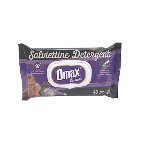 OMAX SALVIETTINE CANI E GATTI40PZ