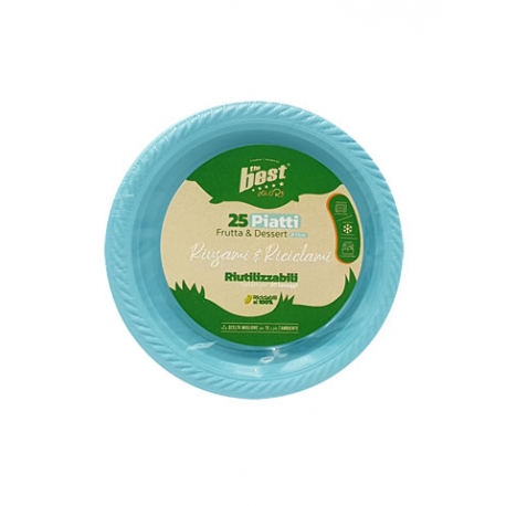 THE BEST PIATTO FRUTTA AZZURRO 25PZ