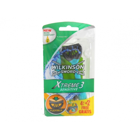 WILKINSON XTREME3 SENSITIVE 4+2