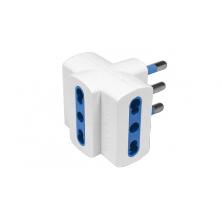 ADATTATORE TRIPLO 10/16A -SPINA 16 A