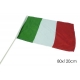 BANDIERA TRICOLORE CON ASTA80X120 CM