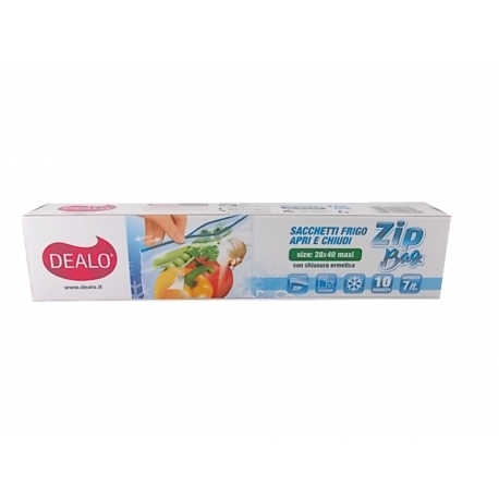DEALO ZIP BAG 28X40 8PZ 7 LT.