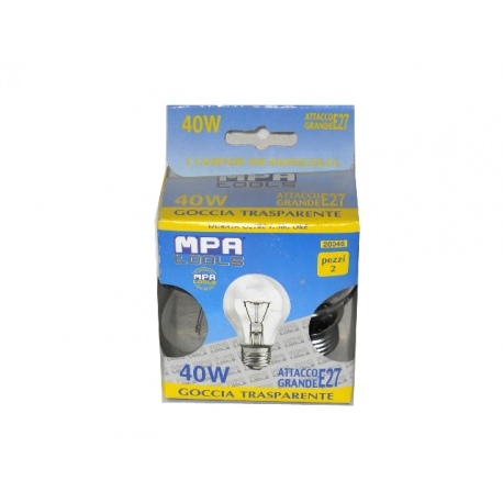 LAMP.GOCCIA TRAS.40W E27x2