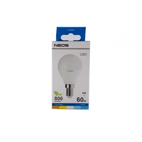 NEOS LAMP.LED SFERA 60-8W E14