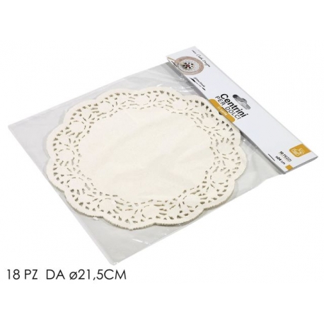 SET 18 CENTRINI CARTA TONDI21.5 CM