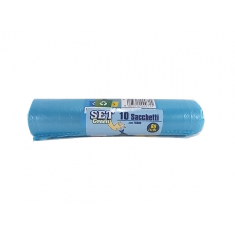 SET SACCO AZZURRO 70x80 - 10 PZ.