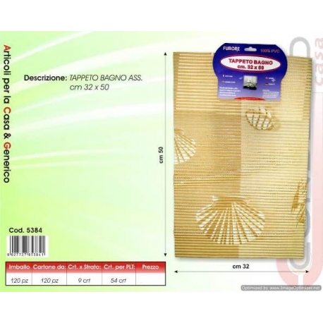 TAPPETO ANTISCIVOLO CM.32X50