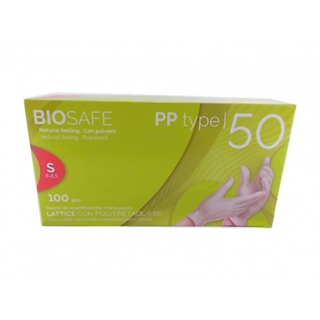 BIOSAFE PLUS GUANTI LATTICE SPZ.100